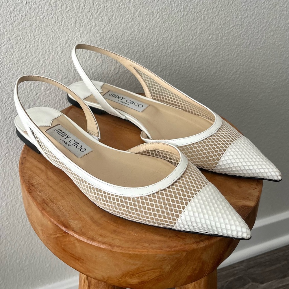 Jimmy Choo Pointed Flats - size 37.5